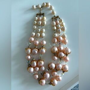 VINTAGE 3 STRAND NECKLACE